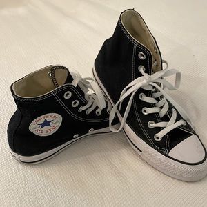 Lightly used Converse All Star black high tops. Women’s 6.5.